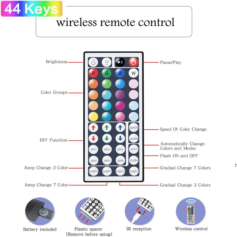 LED Strip Lights Lamp 5050 RGB Flexible Tape Diode 5M Controller Room Decor TV Computer BackLight Decoration Christmas - Image 5