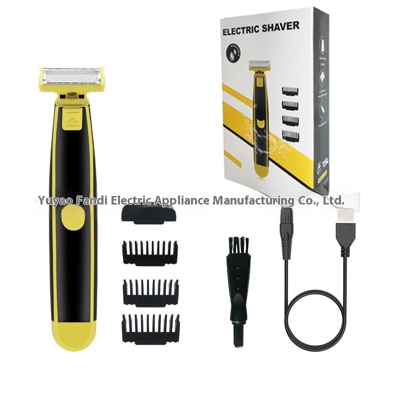 Men's Shaver USB Charging Fully Washable Shaver Leg Hair Facial Electric Shaver - Image 8