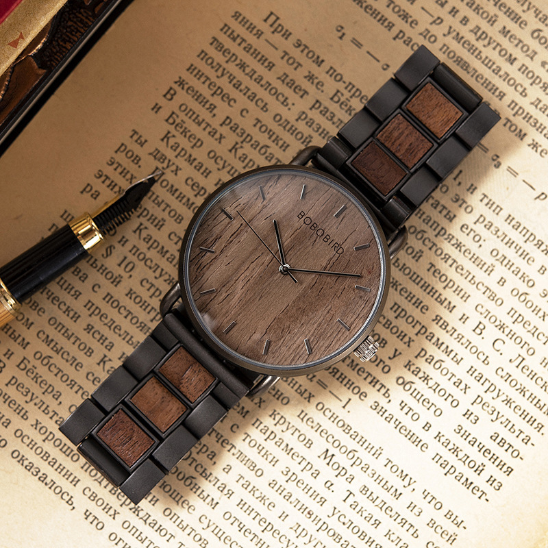 Literary And Artistic Men's Youth Fashionable Casual Wooden Watch - Image 3