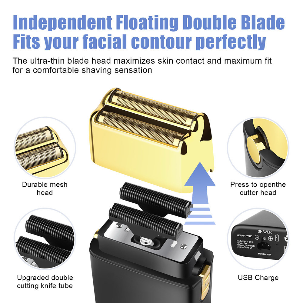 Shaver Cross Shaver Double-headed Electric Shaver - Image 5