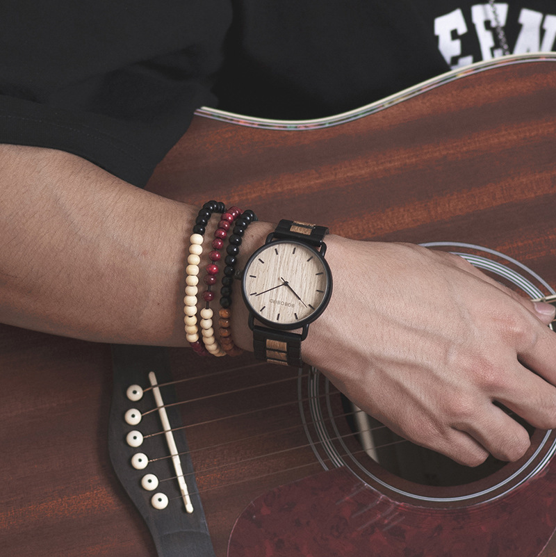 Literary And Artistic Men's Youth Fashionable Casual Wooden Watch - Image 4