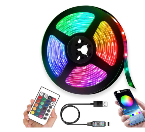 LED Strip Lights RGB 2835 Bluetooth Control USB Flexible - Image 7