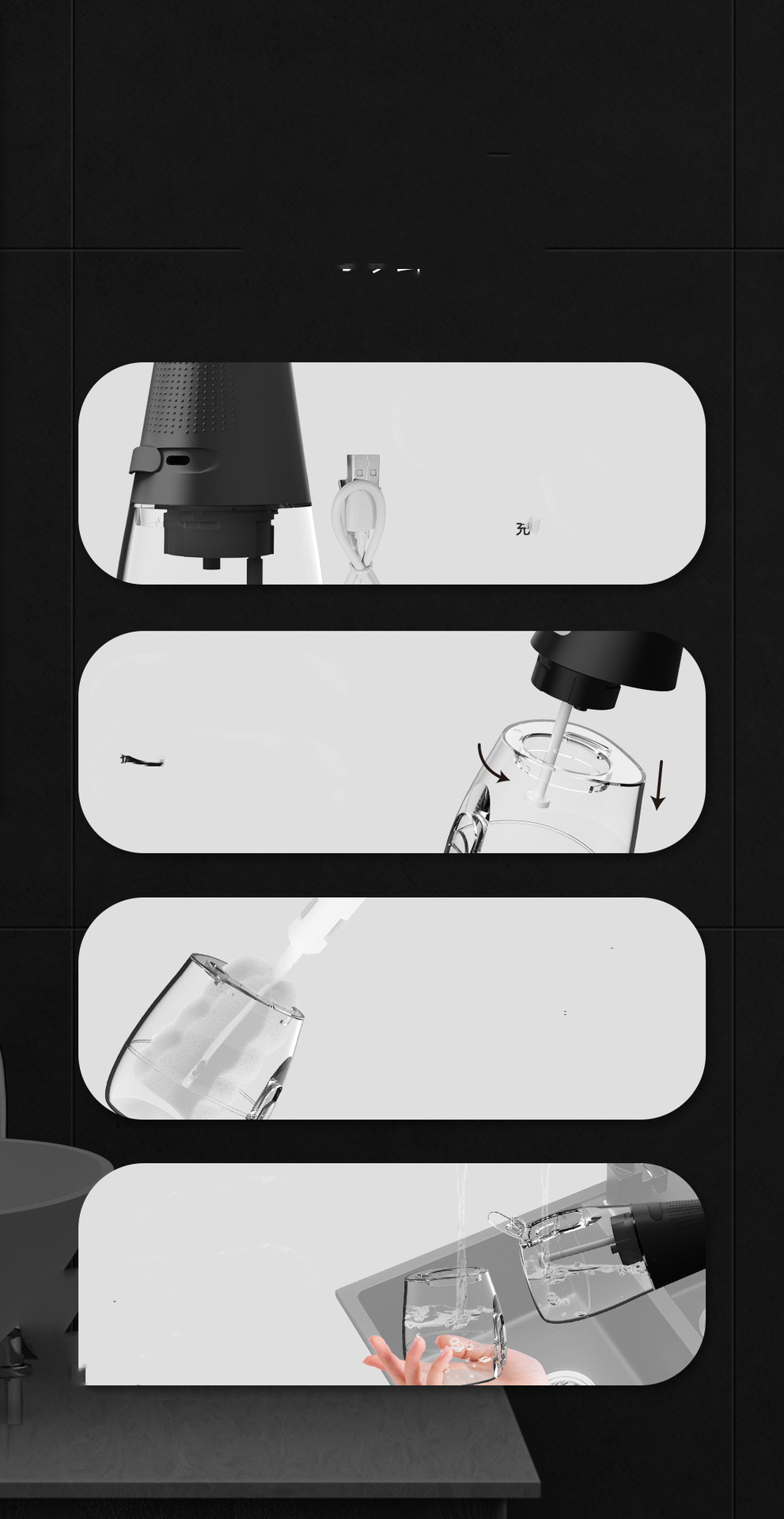 Tooth Smart Portable Water Flosser White - Image 8