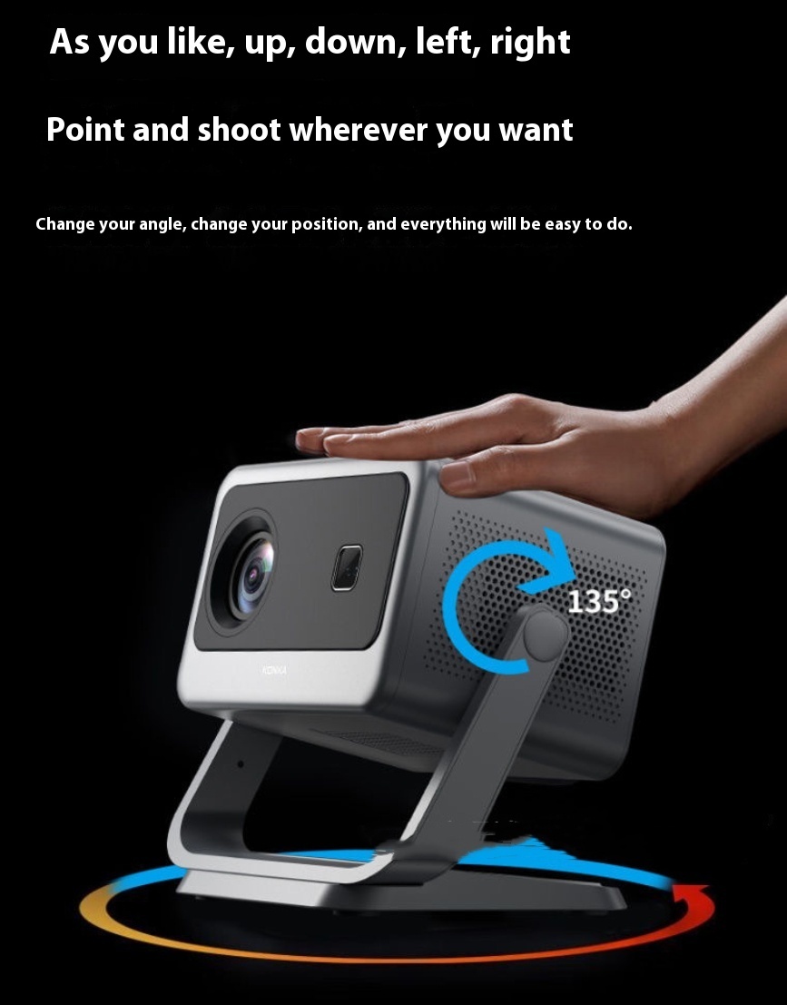 1080p Home Bedroom Theater PTZ Projector - Image 4