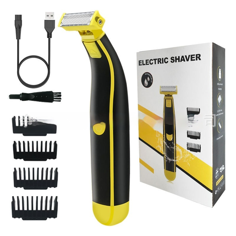 Men's Shaver USB Charging Fully Washable Shaver Leg Hair Facial Electric Shaver - Image 5