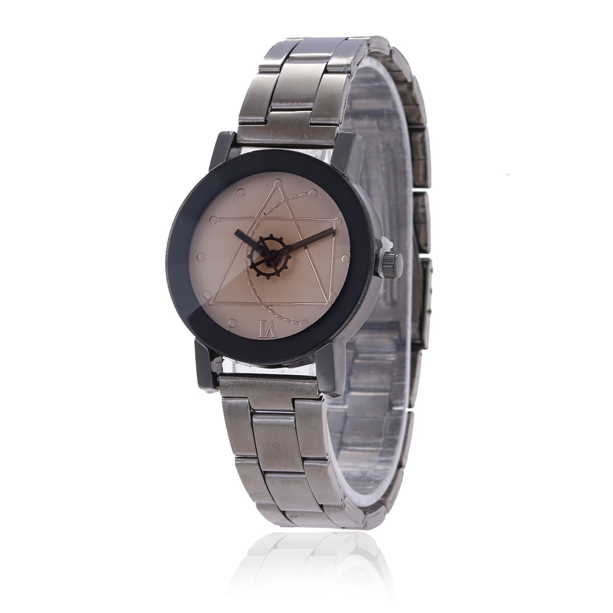 Compass Steel Band Gear Pointer Dial Men's And Women's Quartz Watches - Image 5