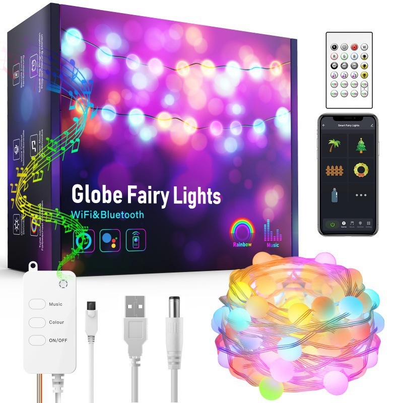 New RGB Christmas Decoration Lights Smart Wifi Mode Point Control - Image 4